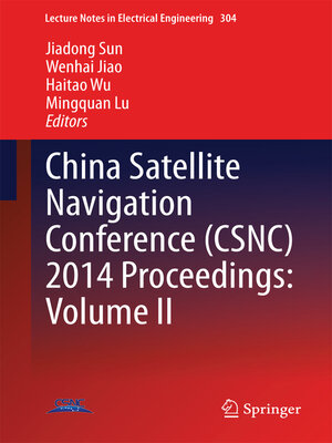 cover image of China Satellite Navigation Conference (CSNC) 2014 Proceedings